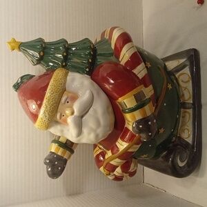 Debbie Mumms Vintage Sakura Santas Cookie Jar